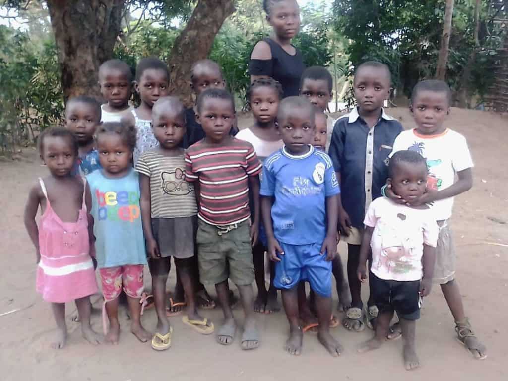 groupe d'enfants africains